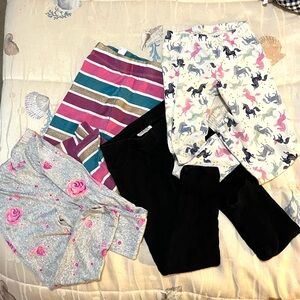 Toddlers Size 4T Colorful Leggings Bundle